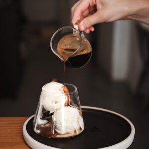 Eiskaffee Affogato al Caffé