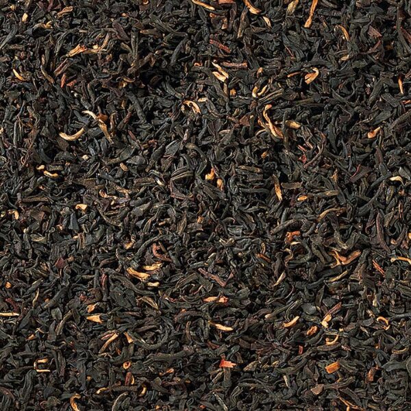 Nahaufnahme Assam Teeblatt