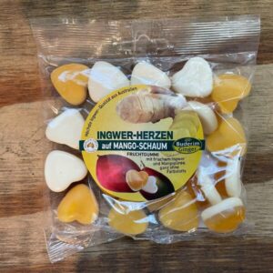 Ingwer-Herzen auf Mango Schaum 150g